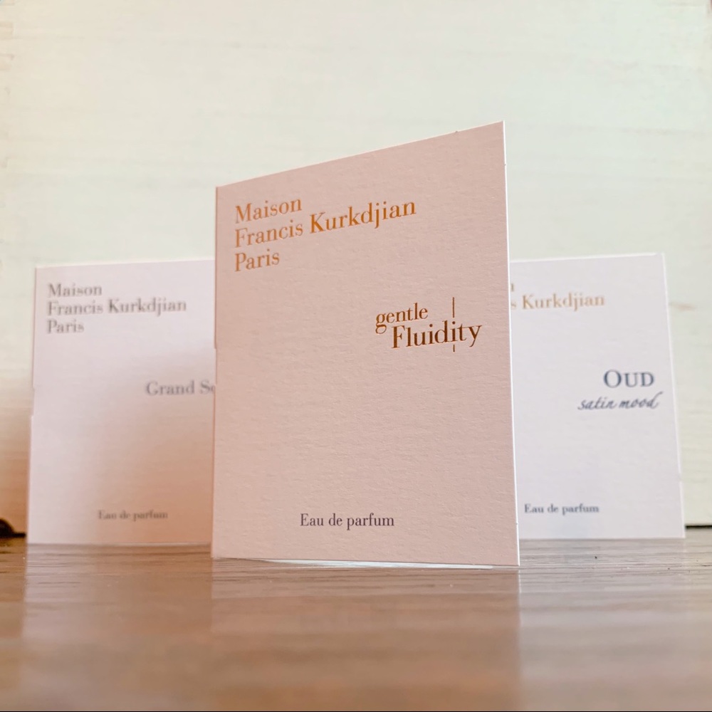 3 samples from Maison Francis Kurkdjian